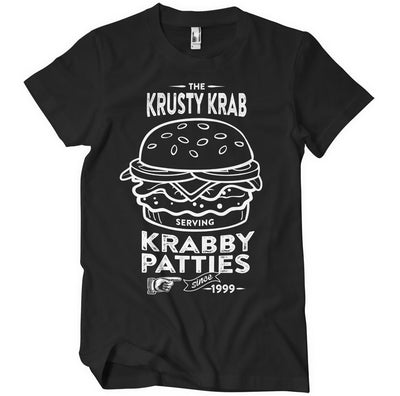 Bob l'éponge - Le Krab Krusty servant des galettes de Krabby T-Shirt pour hommes