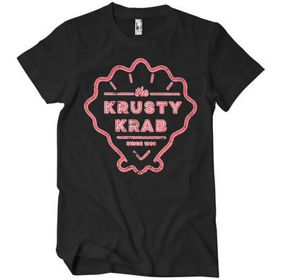 SpongeBob SquarePants - The Krusty Krab Since 1999 Big & Tall Mens T-Shirt (Black)