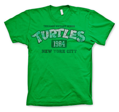 Teenage Mutant Ninja Turtles - TMNT - New York 1984 Mens T-Shirt (Green)
