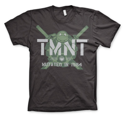 Teenage Mutant Ninja Turtles - TMNT - Mutated in 1984 Mens T-Shirt (Dark Grey)