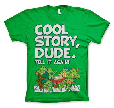 Teenage Mutant Ninja Turtles - TMNT - Cool Story Dude Mens T-Shirt (Green)