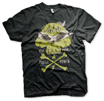 Teenage Mutant Ninja Turtles - TMNT - Rebel Turtle Power Big & Tall Mens T-Shirt (Black)