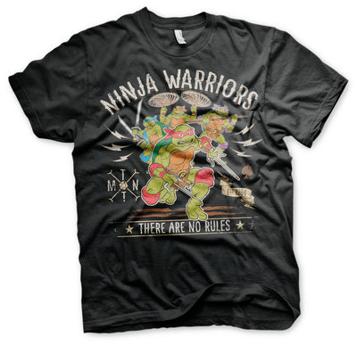 Teenage Mutant Ninja Turtles - Ninja Warriors - No Rules Big & Tall Mens T-Shirt (Black)