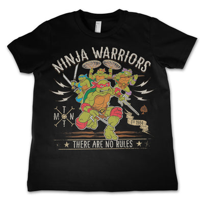 Teenage Mutant Ninja Turtles - Ninja Warriors - No Rules Kids T-Shirt (Black)