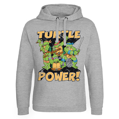 Teenage Mutant Ninja Turtles - TMNT - Turtle Power! Epic Hoodie (Heather Grey)