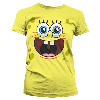 SpongeBob SquarePants - Sponge Happy Face Women T-Shirt (Yellow)