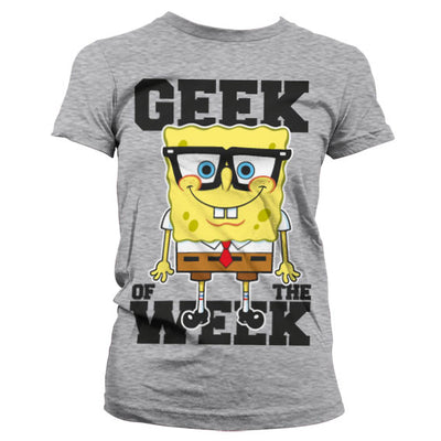SpongeBob SquarePants - Geek Of The Week Women T-Shirt (Heather Grey)