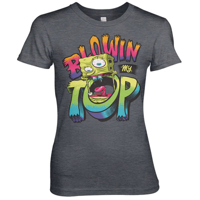 SpongeBob Schwammkopf – SpongeBob Blowin My Top Damen T-Shirt