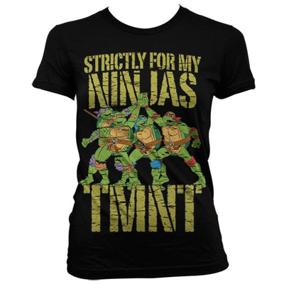 Teenage Mutant Ninja Turtles - TMNT - Strictly For My Ninjas Women T-Shirt (Black)