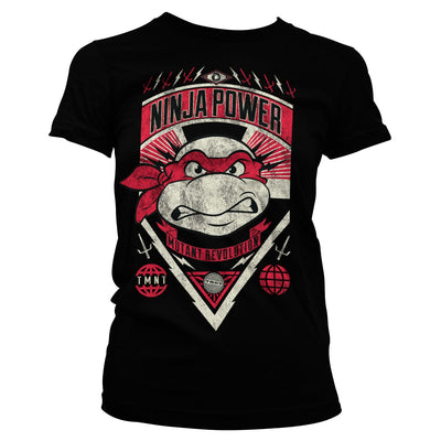 Teenage Mutant Ninja Turtles - TMNT Ninja Power Women T-Shirt (Black)