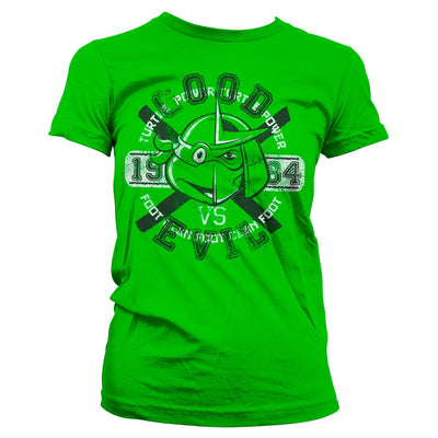 Teenage Mutant Ninja Turtles - TMNT Good VS Evil Women T-Shirt (Green)