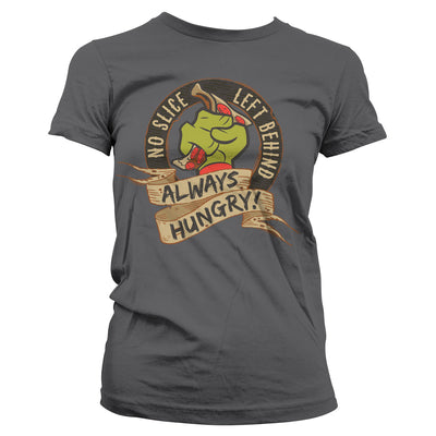Teenage Mutant Ninja Turtles - TMNT - No Slice Left Behind Women T-Shirt (Dark Grey)