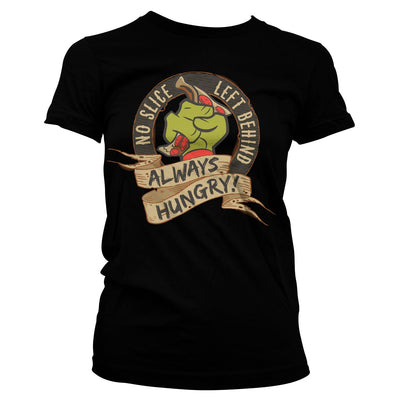 Teenage Mutant Ninja Turtles - TMNT - No Slice Left Behind Women T-Shirt (Black)