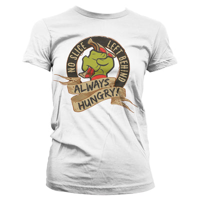 Teenage Mutant Ninja Turtles - TMNT - No Slice Left Behind Women T-Shirt (White)