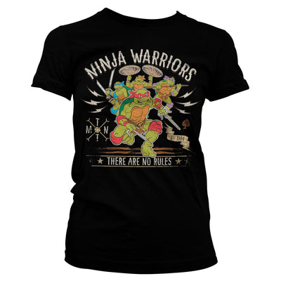 Teenage Mutant Ninja Turtles - Ninja Warriors - No Rules Women T-Shirt (Black)