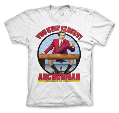 Anchorman - You Stay Classy Mens T-Shirt (White)