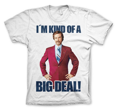 Anchorman - I´m Kind Of A Big Deal Mens T-Shirt (White)
