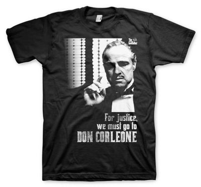 The Godfather - For Justice Mens T-Shirt (Black)