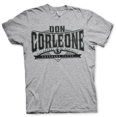 The Godfather - Don Corleone - Superano Tutto Mens T-Shirt (Heather Grey)