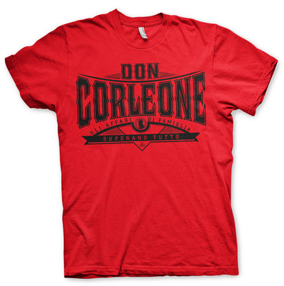 The Godfather - Don Corleone - Superano Tutto Mens T-Shirt (Red)
