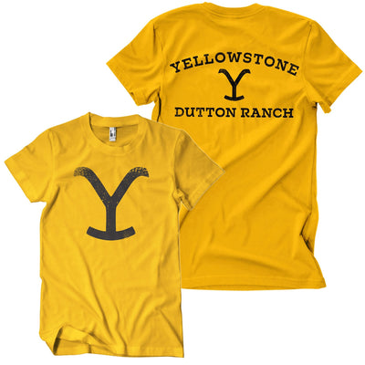 Yellowstone - Dutton Ranch Brand Mens T-Shirt (Gold)