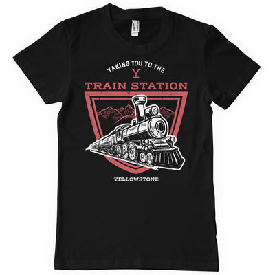 Yellowstone - Taking You To The Train Station Big & Tall Mens T-Shirt (Black)