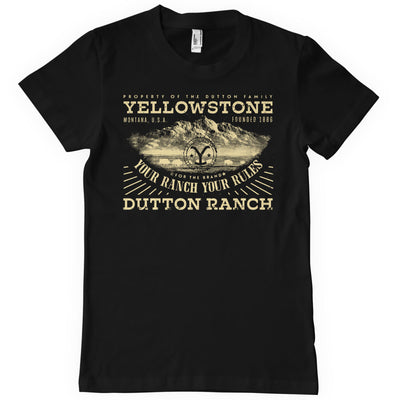 Yellowstone - Your Ranch Your Ranch Mens T-Shirt (Black)