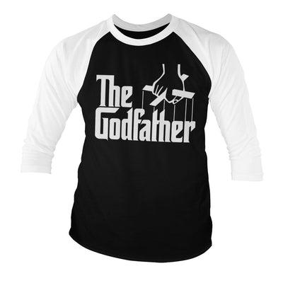 The Godfather - Logo Baseball 3/4 Sleeve T-Shirt (White-Black)