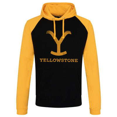 Yellowstone - Baseball Hoodie (Black/Yellow)