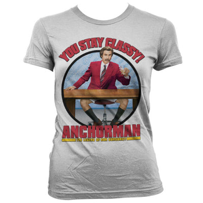 Anchorman - You Stay Classy Women T-Shirt (White)