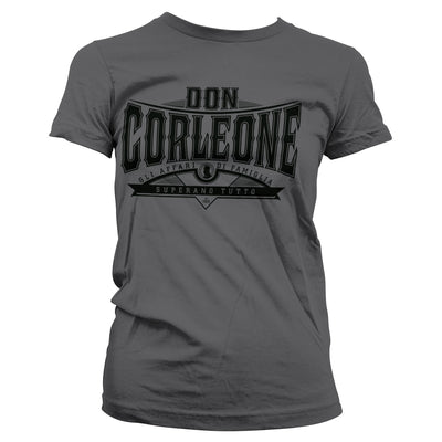 The Godfather - Don Corleone - Superano Tutto Women T-Shirt (Dark Grey)