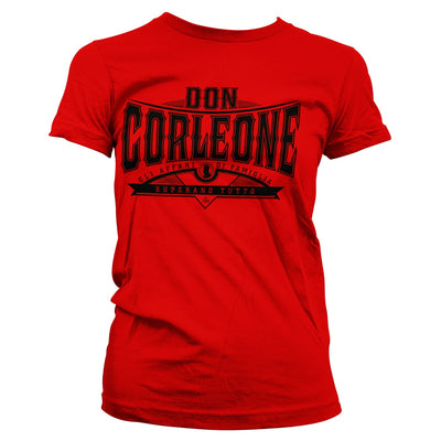 The Godfather - Don Corleone - Superano Tutto Women T-Shirt (Red)