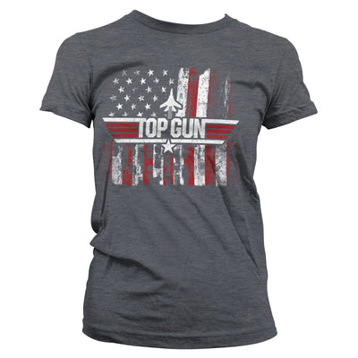 Top Gun - America Women T-Shirt (Dark-Heather)