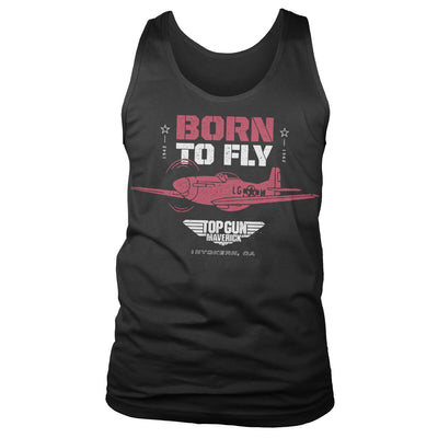 Top Gun: Maverick - Top Gun - Born To Fly Mens Tank Top Vest (Black)