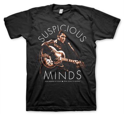Elvis Presley - Suspicious Minds Big & Tall Mens T-Shirt (Black)