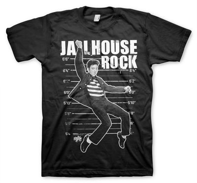 Elvis Presley - Jailhouse Rock Big & Tall Mens T-Shirt (Black)