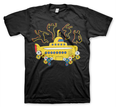 The Beatles - Yellow Submarine Big & Tall Mens T-Shirt (Black)
