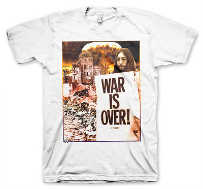 The Beatles - John Lennon - War Is Over Mens T-Shirt (White)
