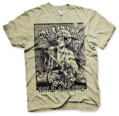 Jimi Hendrix - Bold As Love Mens T-Shirt (Khaki)