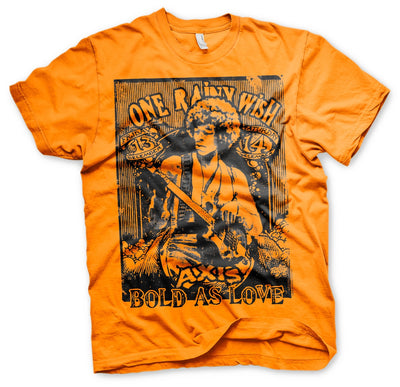 Jimi Hendrix - Bold As Love Mens T-Shirt (Orange)
