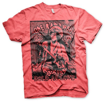 Jimi Hendrix - Bold As Love Mens T-Shirt (Red-Heather)