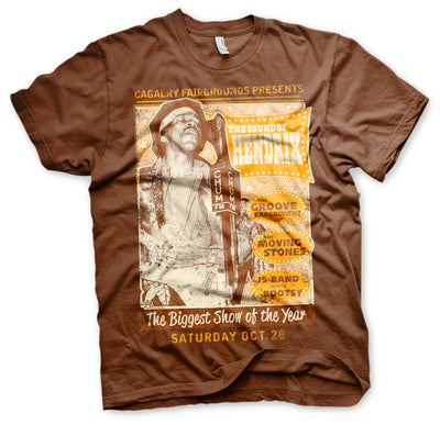 Jimi Hendrix - The Sound Of Hendrix Poster Mens T-Shirt (Brown)