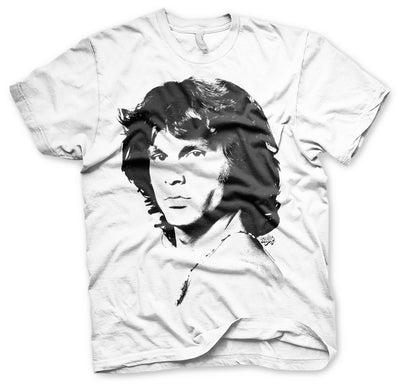 Jim Morrison - Portrait Mens T-Shirt (White)