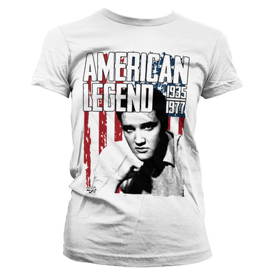 Elvis Presley - American Legend Women T-Shirt (White)