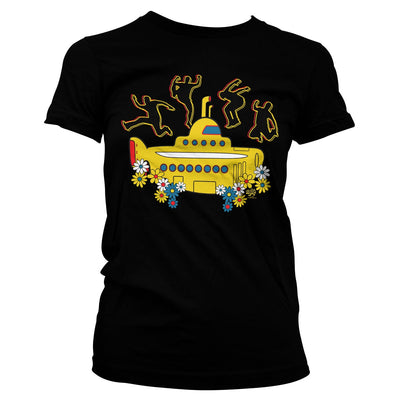 The Beatles - Yellow Submarine Women T-Shirt (Black)