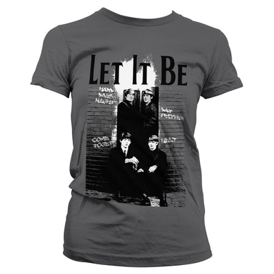 The Beatles - Let It Be Women T-Shirt (Dark Grey)
