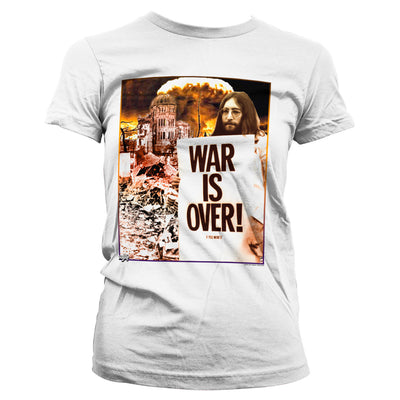 The Beatles - John Lennon - War Is Over Women T-Shirt (White)