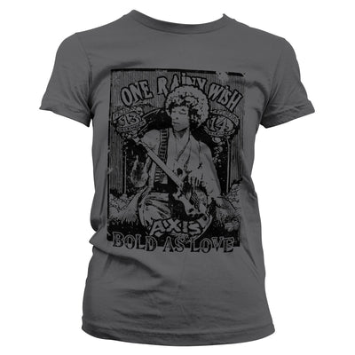 Jimi Hendrix - Bold As Love Women T-Shirt (Dark Grey)