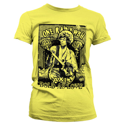 Jimi Hendrix - Bold As Love Women T-Shirt (Yellow)