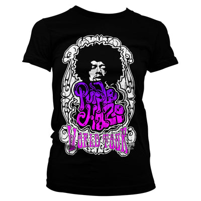 Jimi Hendrix - Purple Haze World Tour Women T-Shirt (Black)